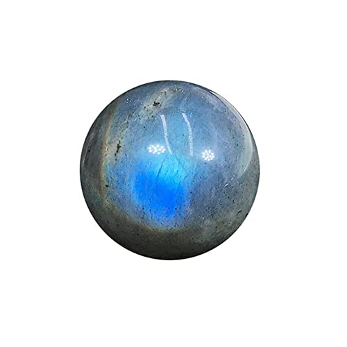 Cristal natural en bruto Bola pulida de piedra lunar gris Natural 20-30mm labradorita pequeña esfera redonda piedra preciosa decoración del hogar adecuada for la decoración de muebles ( Size : 2.5cm )